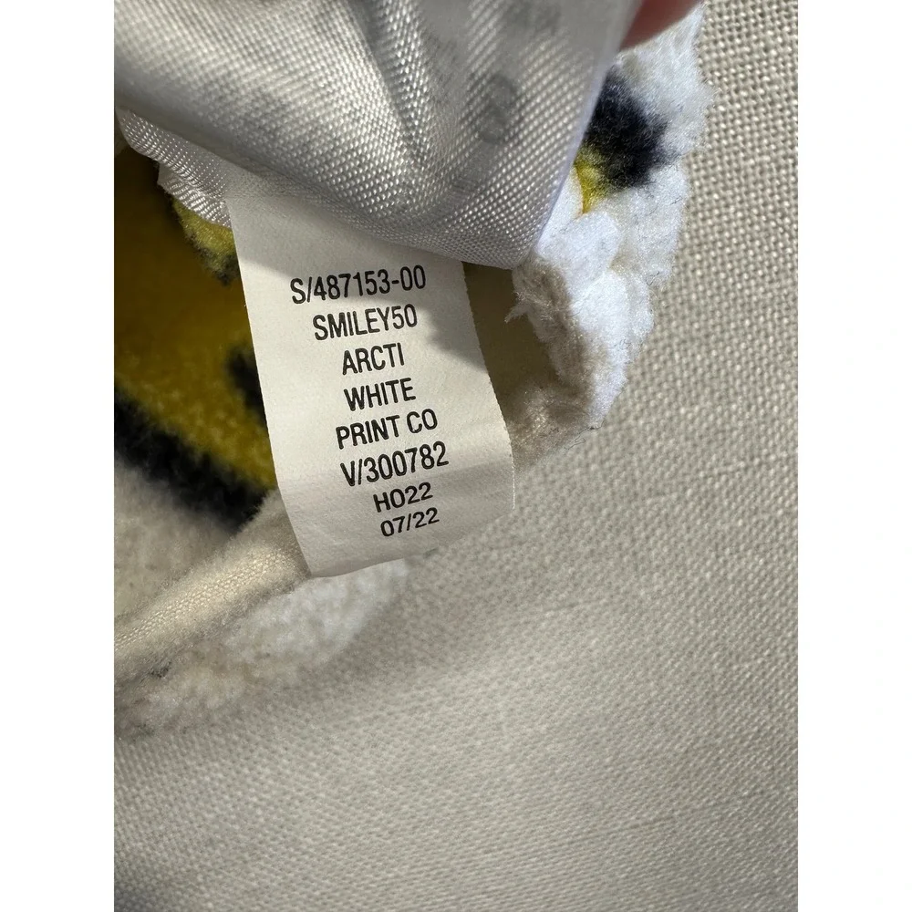 Baby‎ Gap SmileyWorld Fleece Pullover Kids 5T Yellow Smiley Face Snap Mock Neck